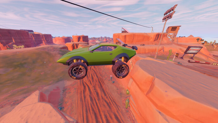 Où sauter à travers les anneaux enflammés dans un véhicule à Fortnite
