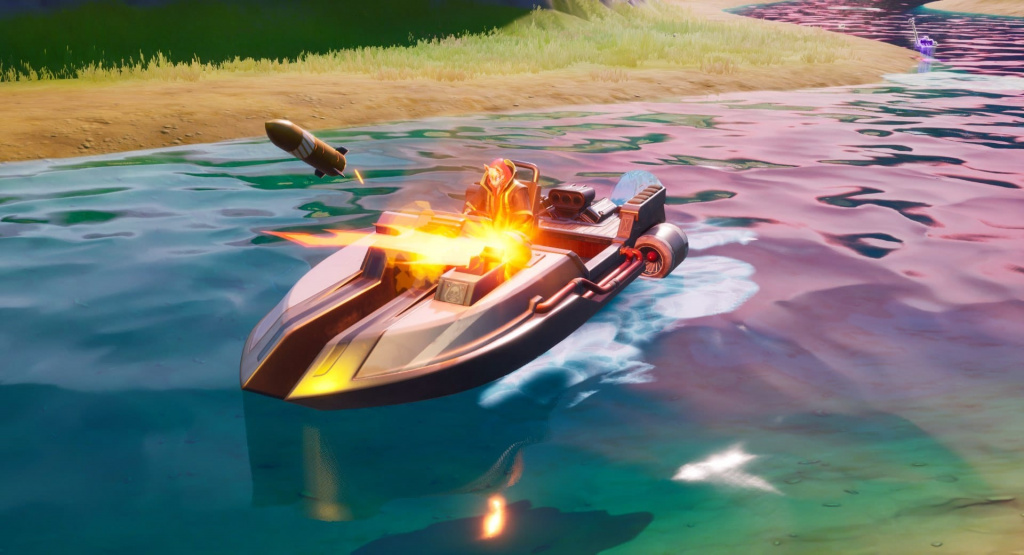 Lancement de missile de bateau à moteur Fortnite Chapitre 3
