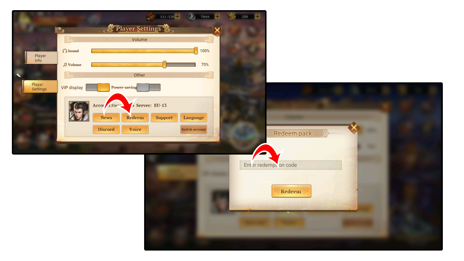 Échangez les codes de conquête Dynasty Origins