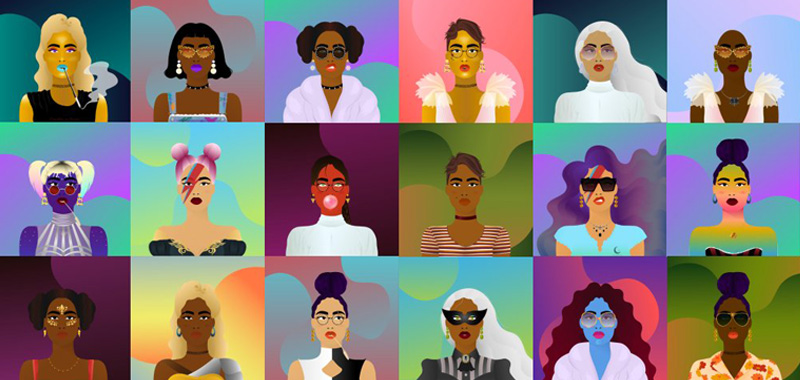 Collection NFT du monde des femmes