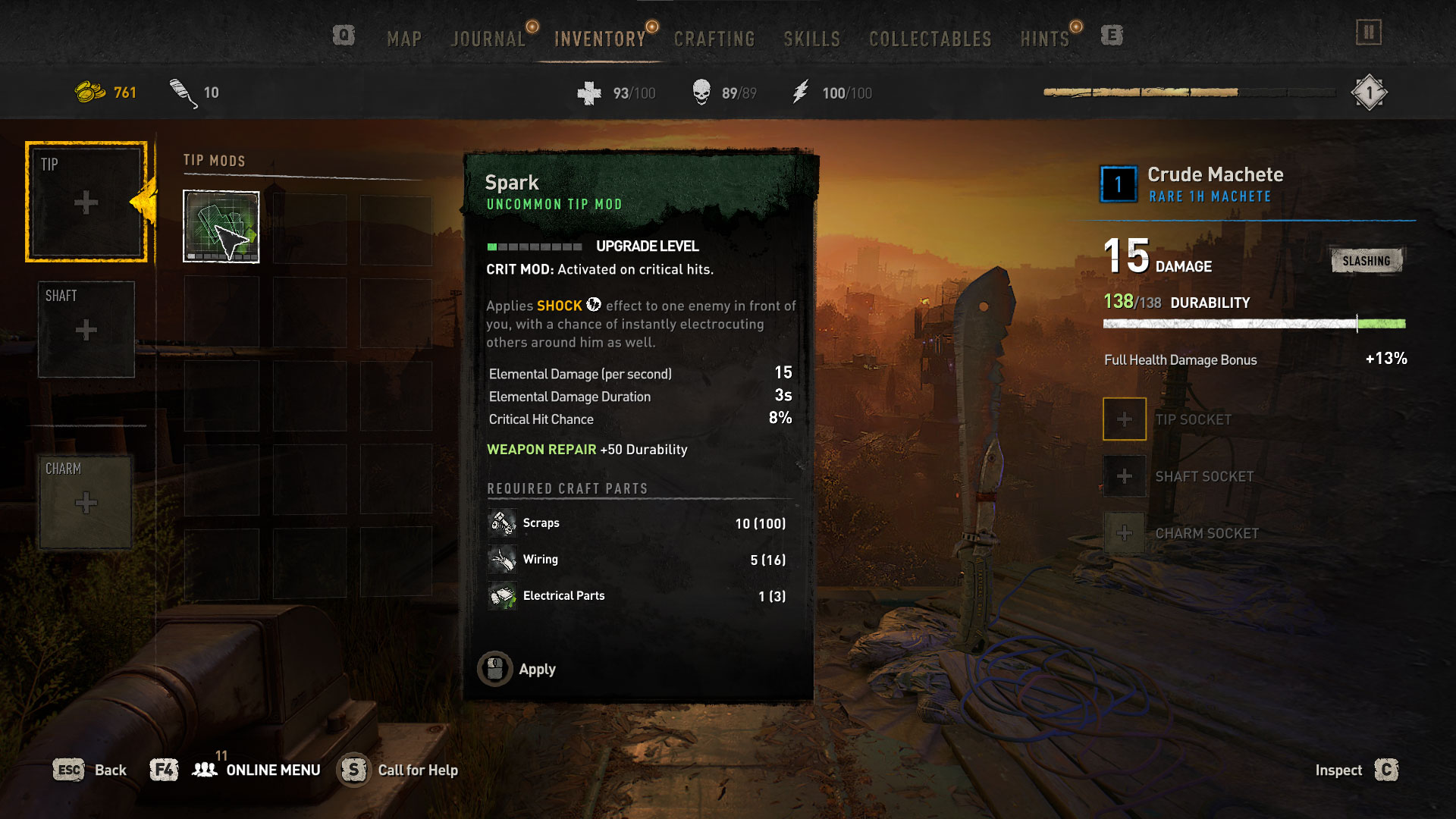 Comment réparer des armes dans Dying Light 2