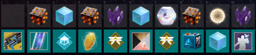 Season of the Risen season pass niveaux 1-10. (Photo : Bungie)