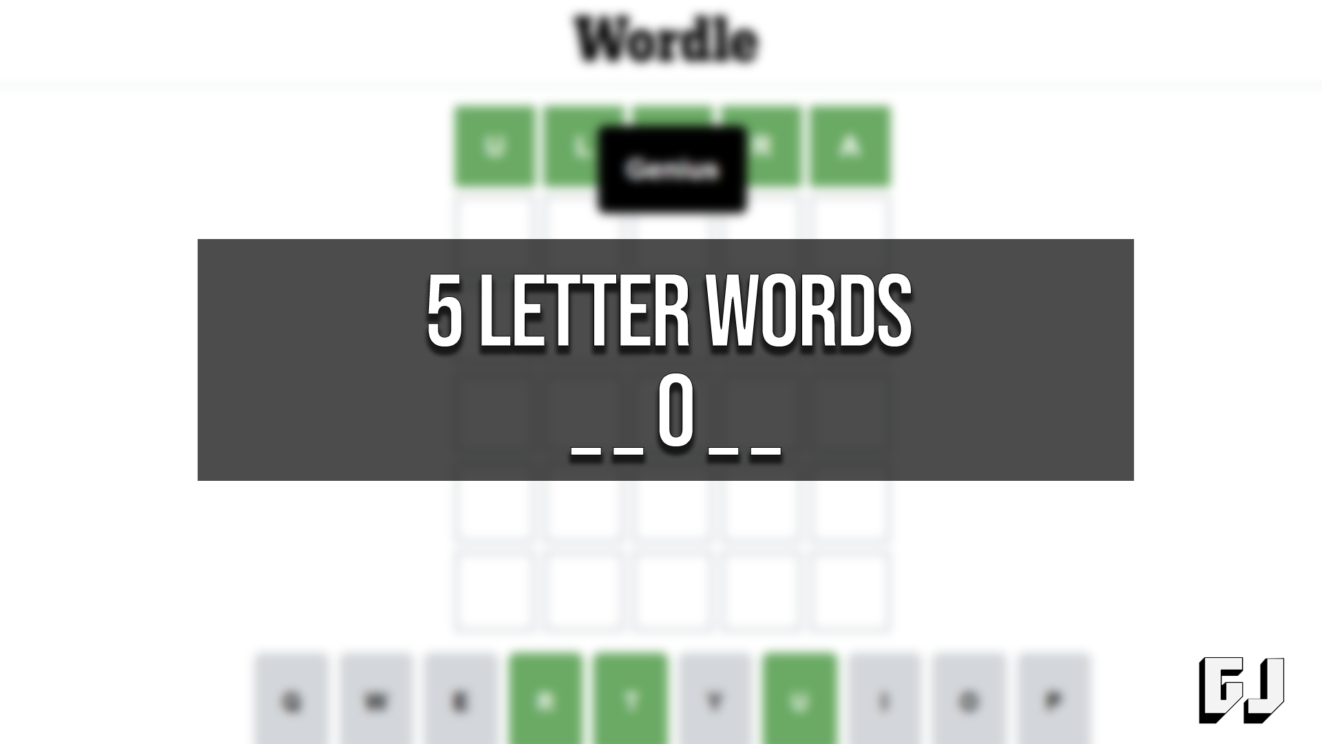 Mots de 5 lettres O milieu