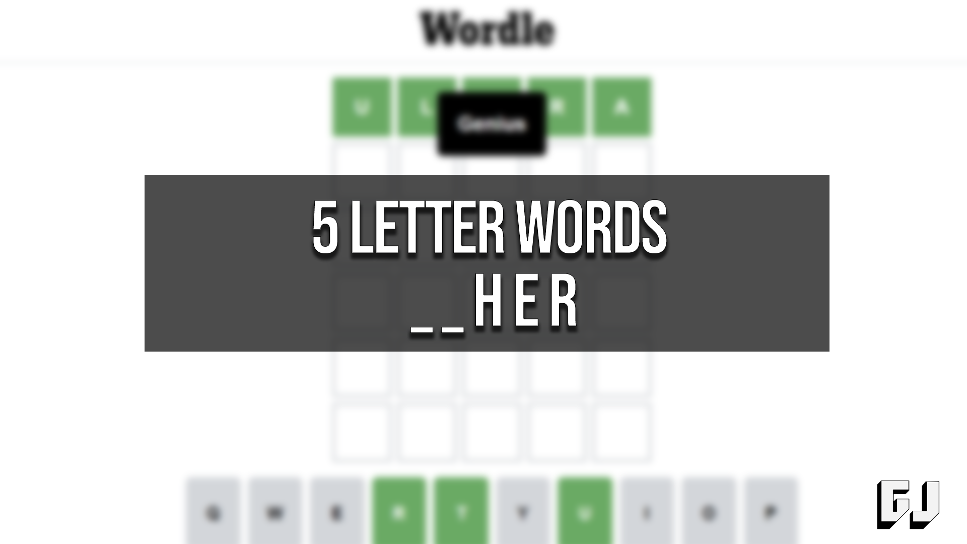 Mots de 5 Lettres Finissant HER