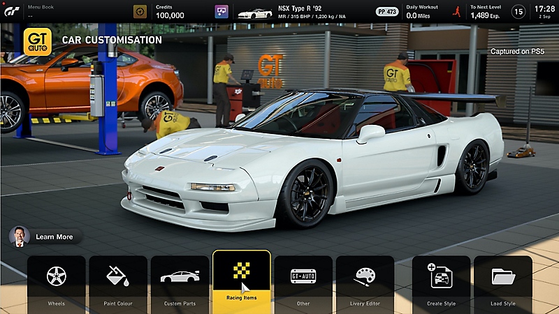 Honda NSX Type R 1992 dans Gran Turismo 7