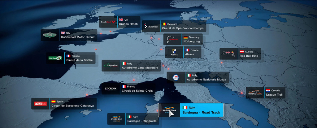Carte Europe Gran Turismo 7