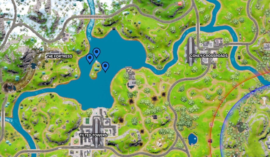 Tous les emplacements Omni Chips à Fortnite - Loot Lake