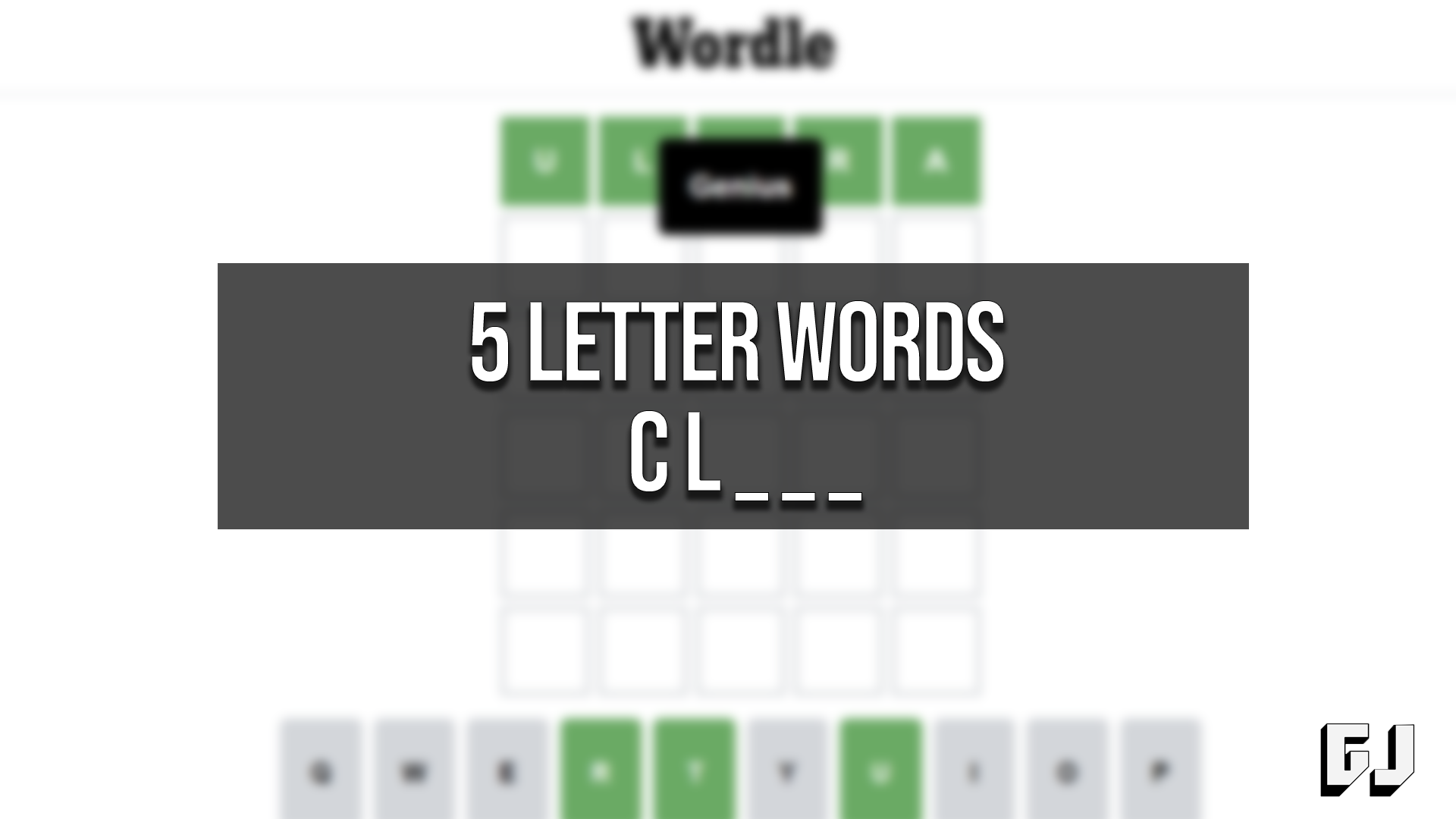 Mots de 5 lettres commençant par CL