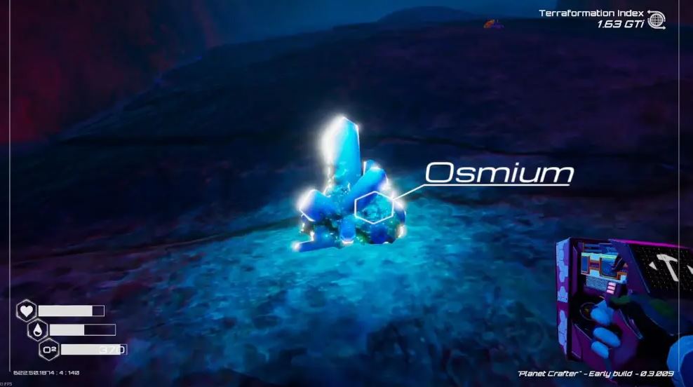 Où trouver de l'osmium dans The Planet Crafter