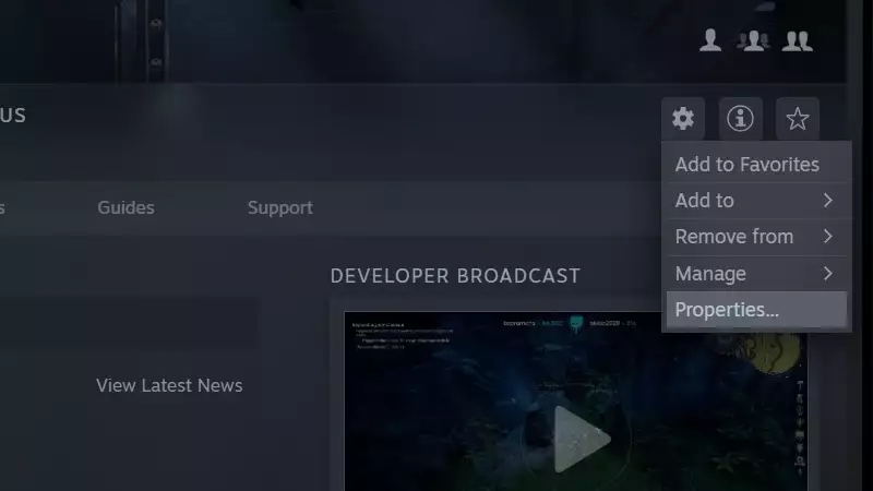 v augmentation de la compatibilité du deck steam comment jouer solution de contournement menu contextuel des propriétés du client steam