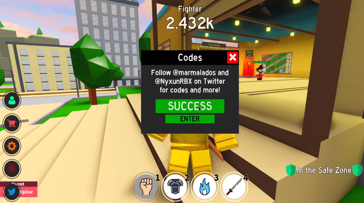Comment entrer des codes dans Anime Fighting Simulator