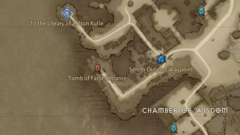 Diablo Immortal Tomb of Fahir Guide – Emplacement, niveau requis, éléments d'ensemble et plus emplacement près du point de cheminement de l'avant-poste de Sereth