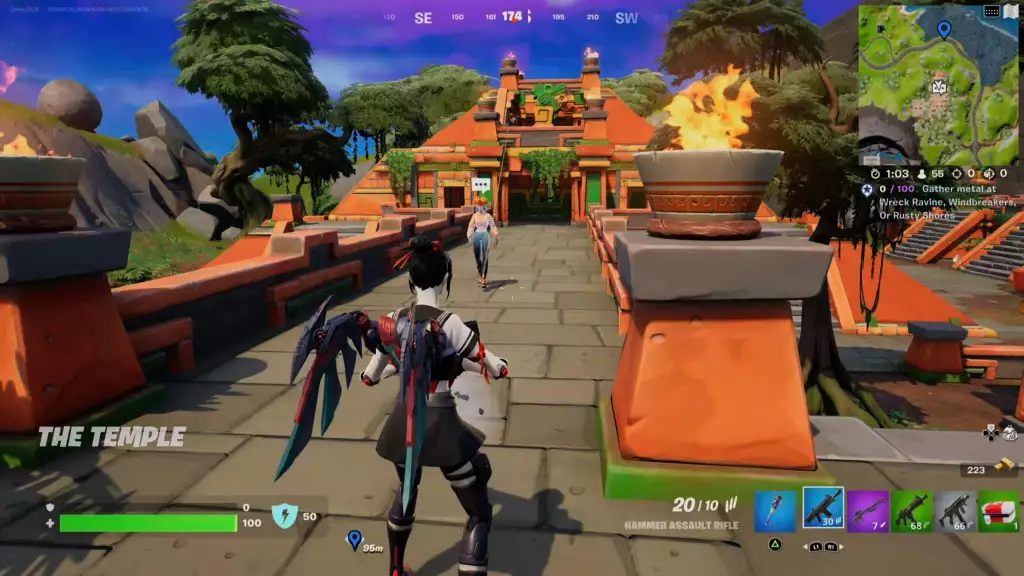 emplacement sunbird fortnite