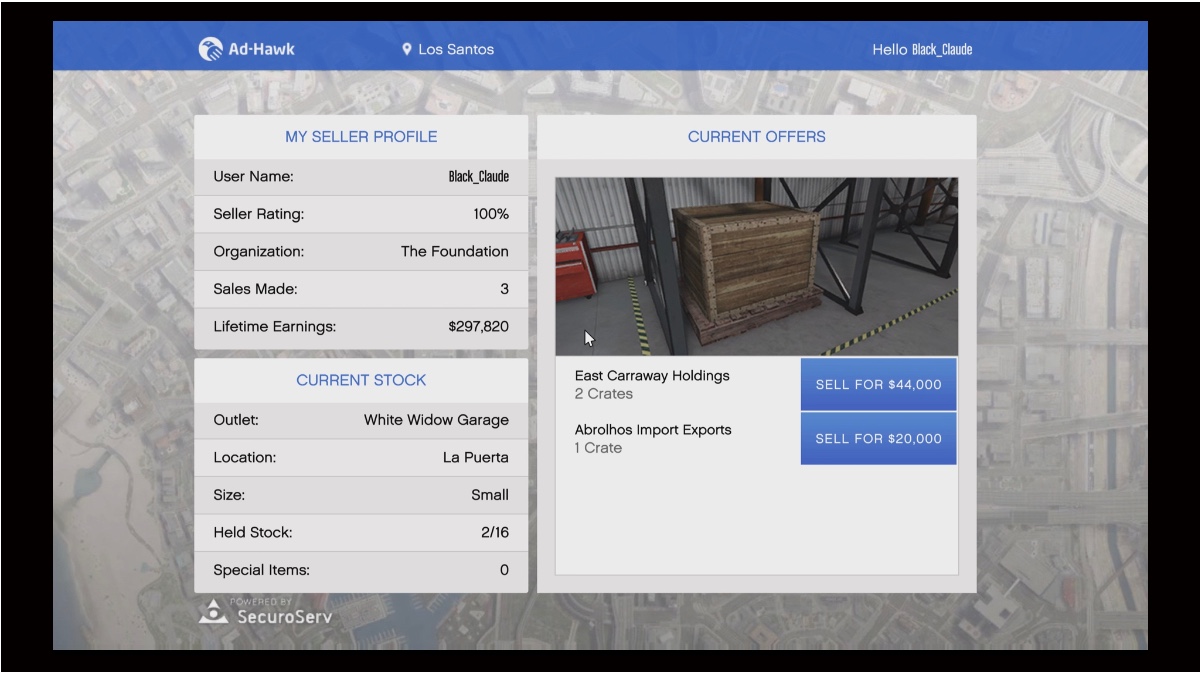 Entreprise de vente en ligne GTA