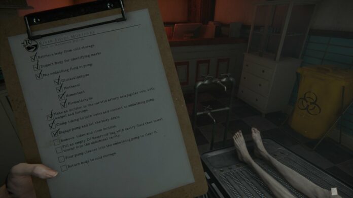 Mortuary Assistant Tasks