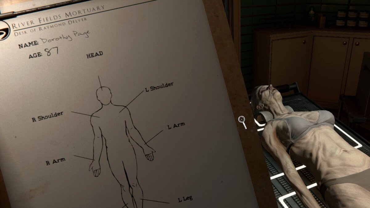 Liste de contrôle des marques de l'assistant mortuaire