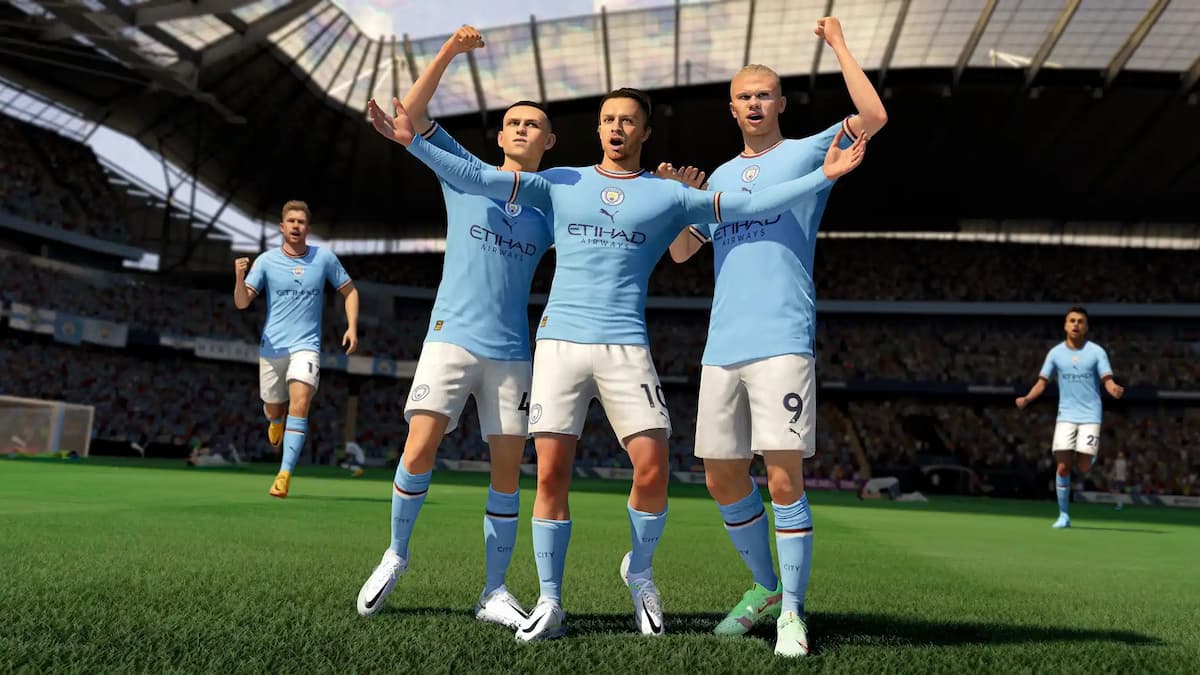 fifa 23 capture d'écran de l'équipe man city