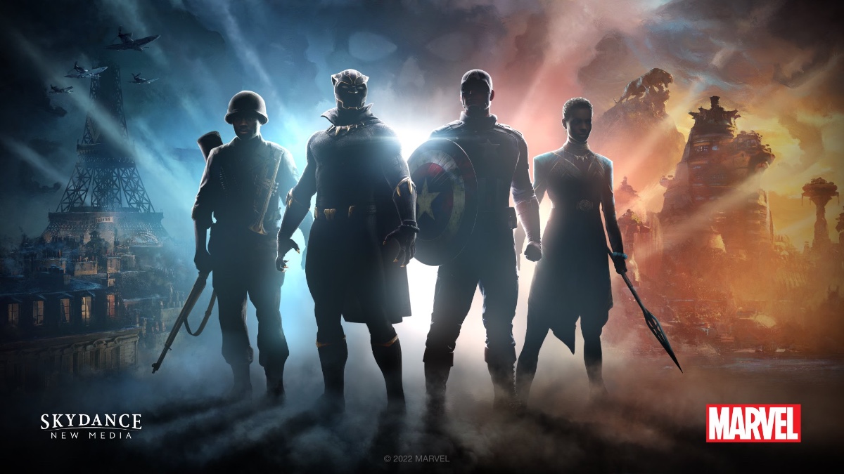 Personnages du jeu Captain America et Black Panther