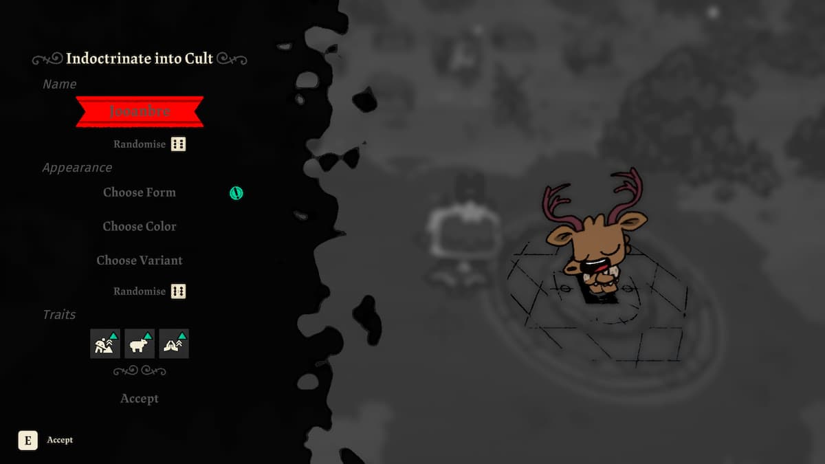Mod NothingNegative pour Cult of the Lamb
