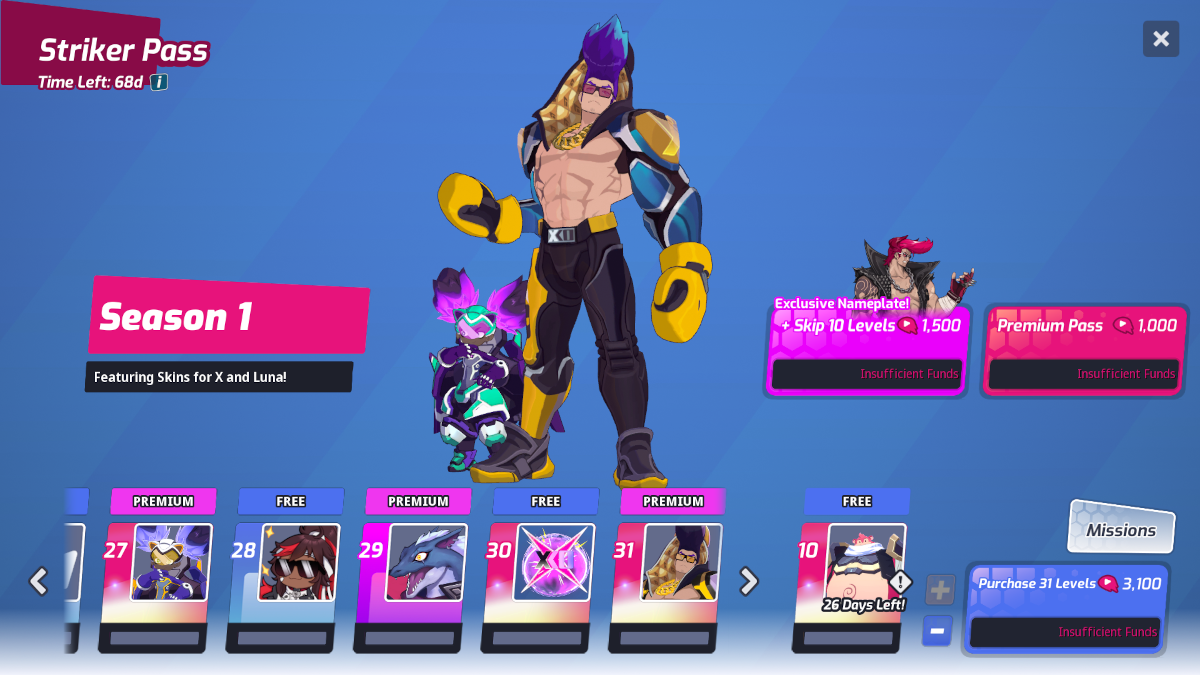 Passe Attaquant Omega Strikers