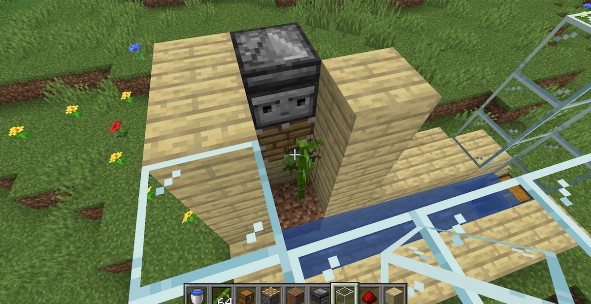 plante de ferme en bambou dans Minecraft
