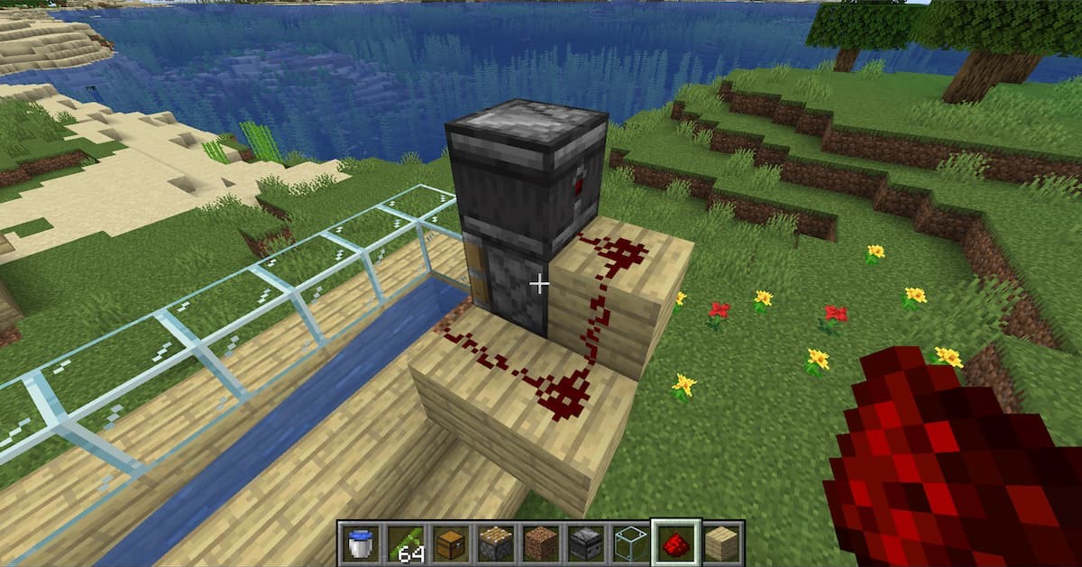 circuit de ferme de bambous dans Minecraft