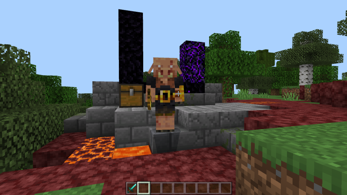Piglin Brute dans Minecraft