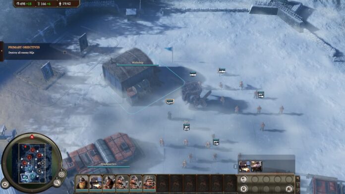 beginning of battle in Iron Harvest