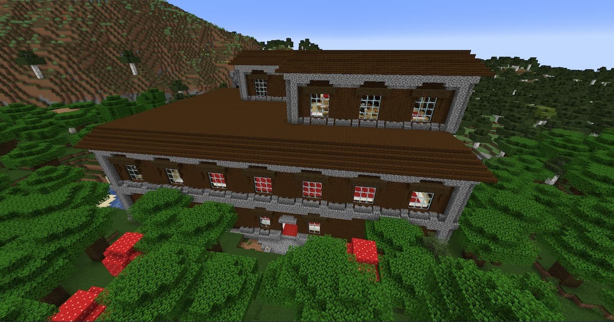 Manoir des bois dans Minecraft