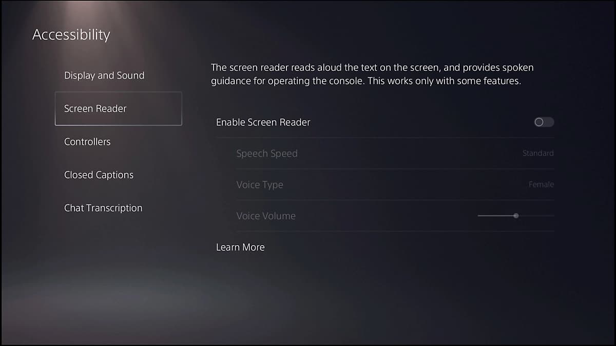 Comment désactiver la lecture vocale sur la PS5 ? réglages