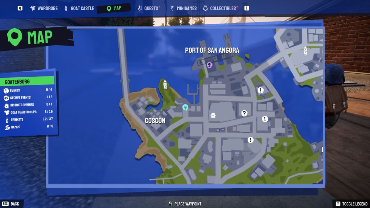 Emplacement de peinture de chèvre dans Goat Simulator 3