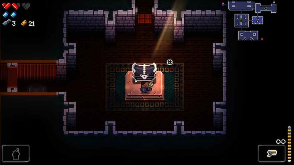 entrer dans le coffre noir gungeon