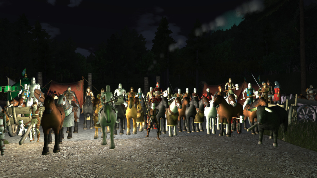 Joueurs et chevaux dans Wurm Unlimited
