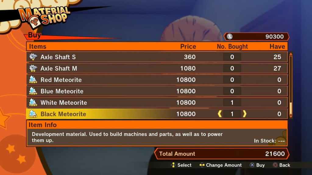 magasin de matériel dbz kakorot