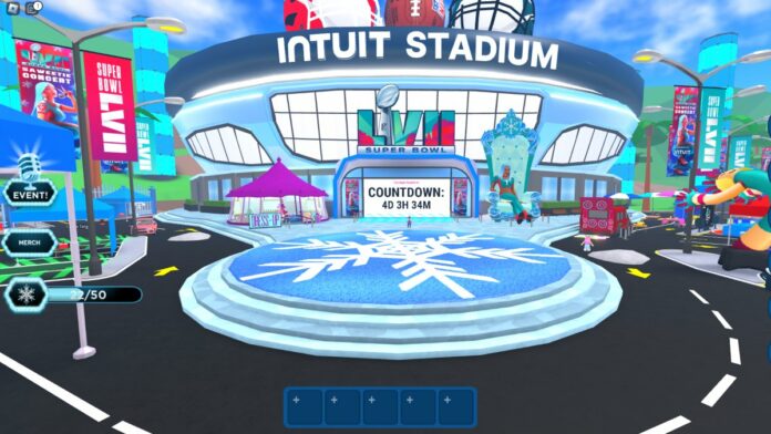 Saweetie Event Venue outside of football stadium