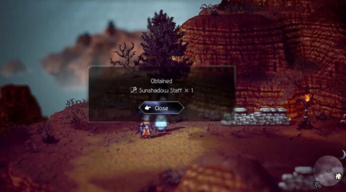 obtaining the sunshadow staff in Octopath Traveler 2