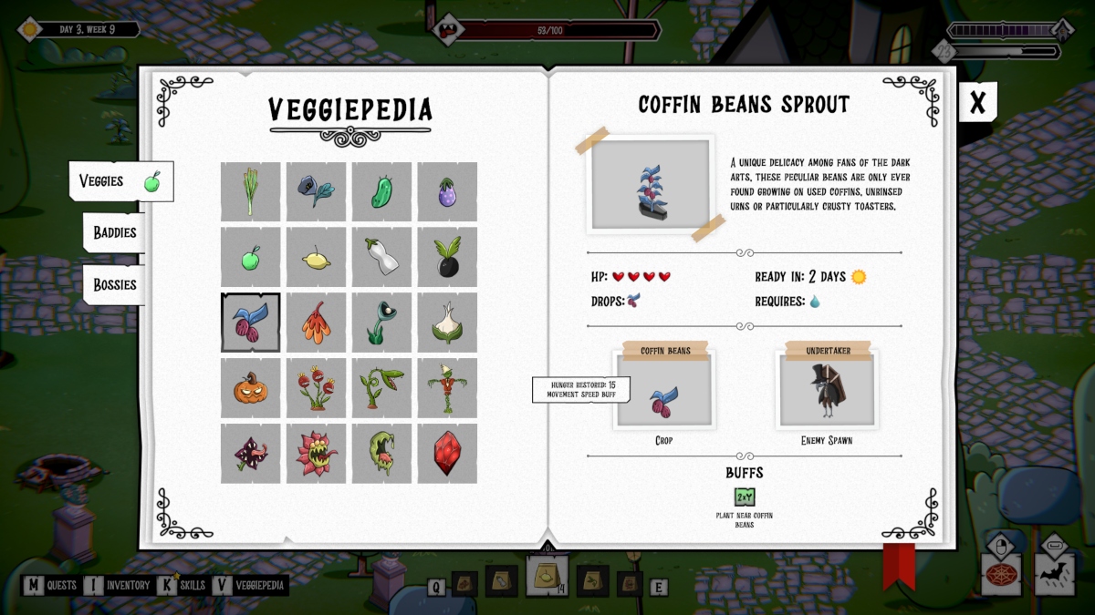 Comment planter dans Voltaire : Le Vampire Végétalien Coffin Beans Veggiepedia Page