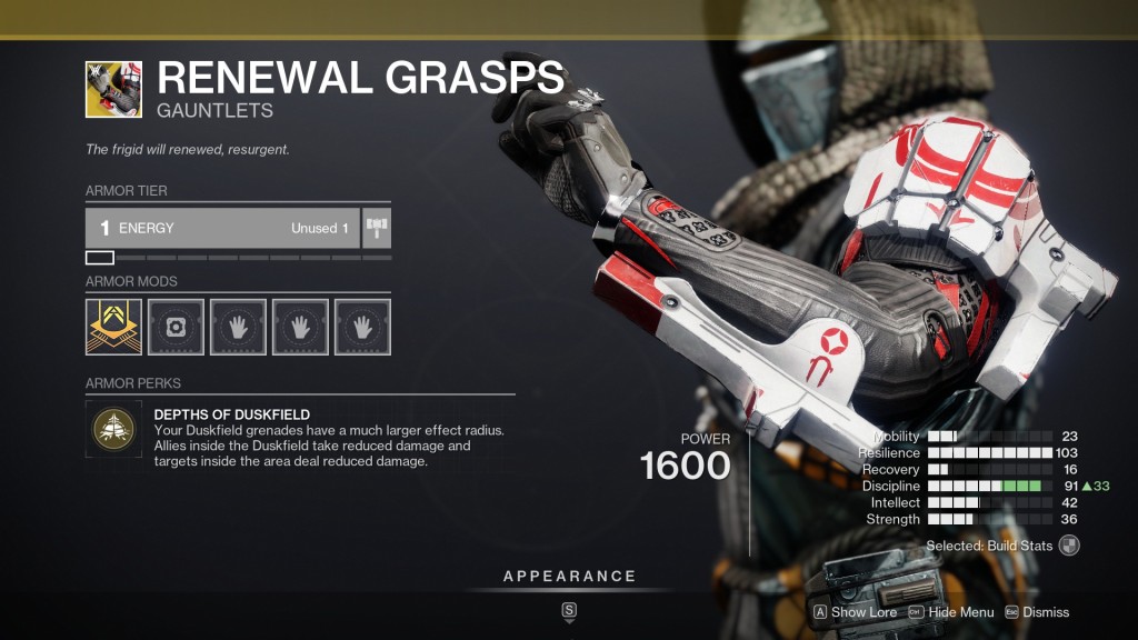 Meilleure construction de Stasis Hunter dans Destiny 2 Lightfall – Renewal Grasps.