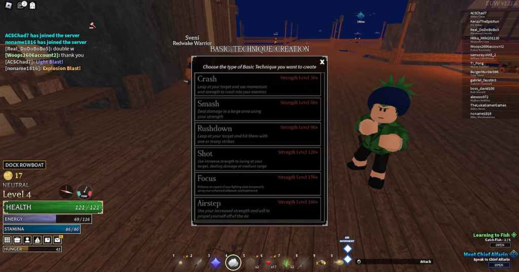 style de combat dans arcane odyssey