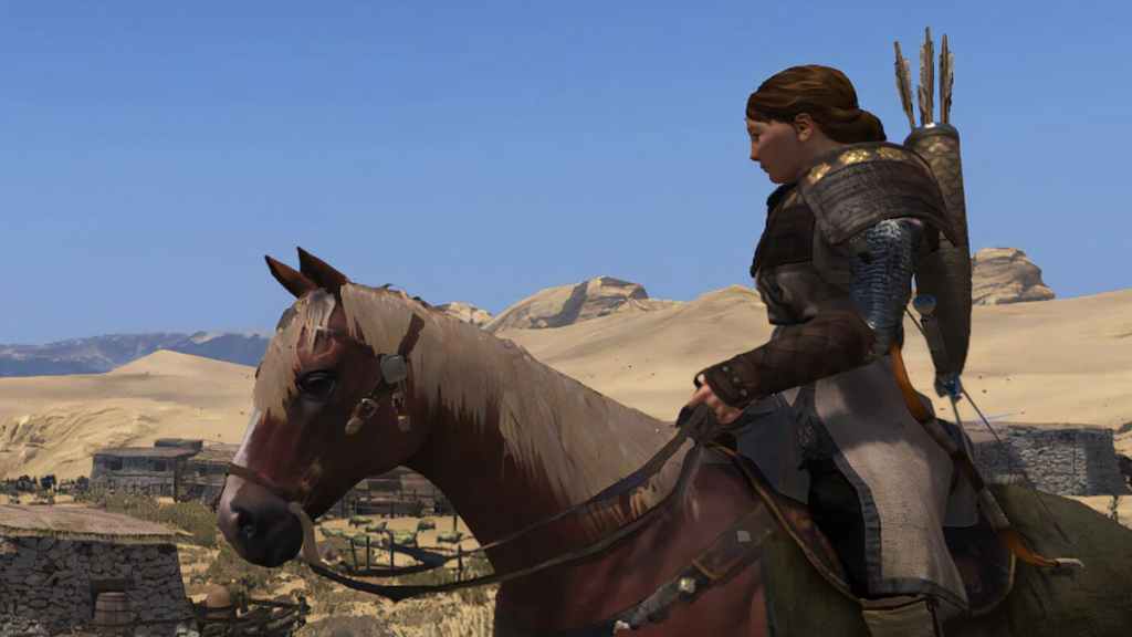 cheval de seigneur de bannière de monture et de lame